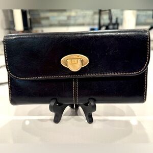 Liz Claiborne Vintage Black Leather Wallet